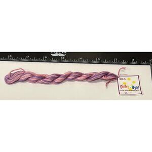 Dinky Dyes #02 Purple Haze 100% Silk Embroidery Thread 8 Mtrs Cross Stitch